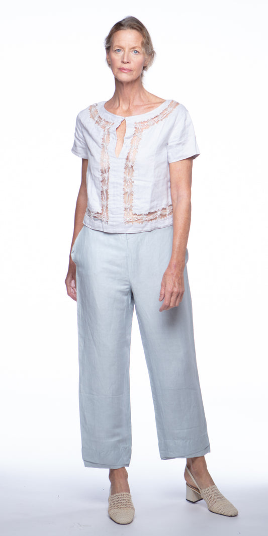 Giorgio Armani linen silk blend pants