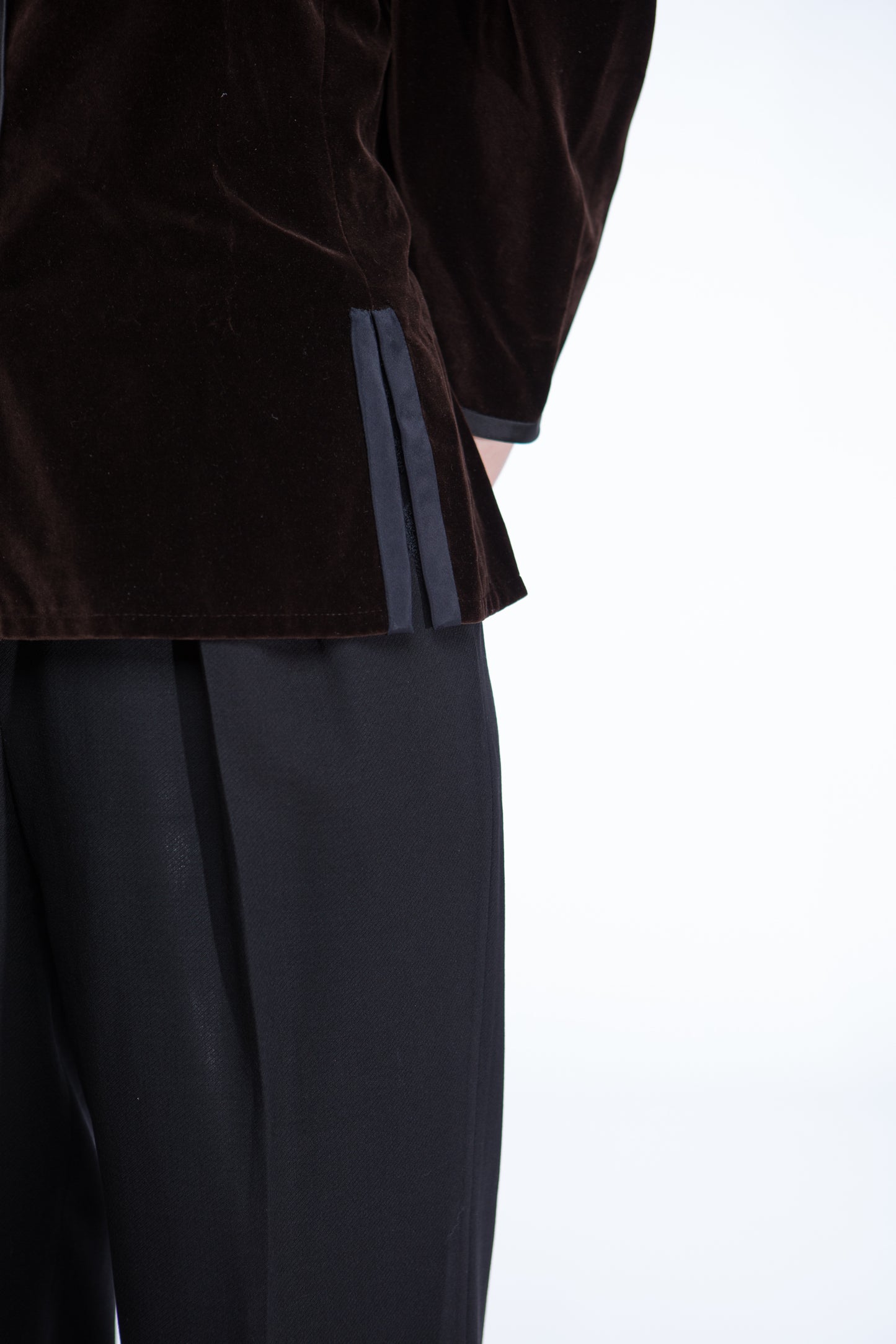 Yves Saint Laurent brown velvet jacket