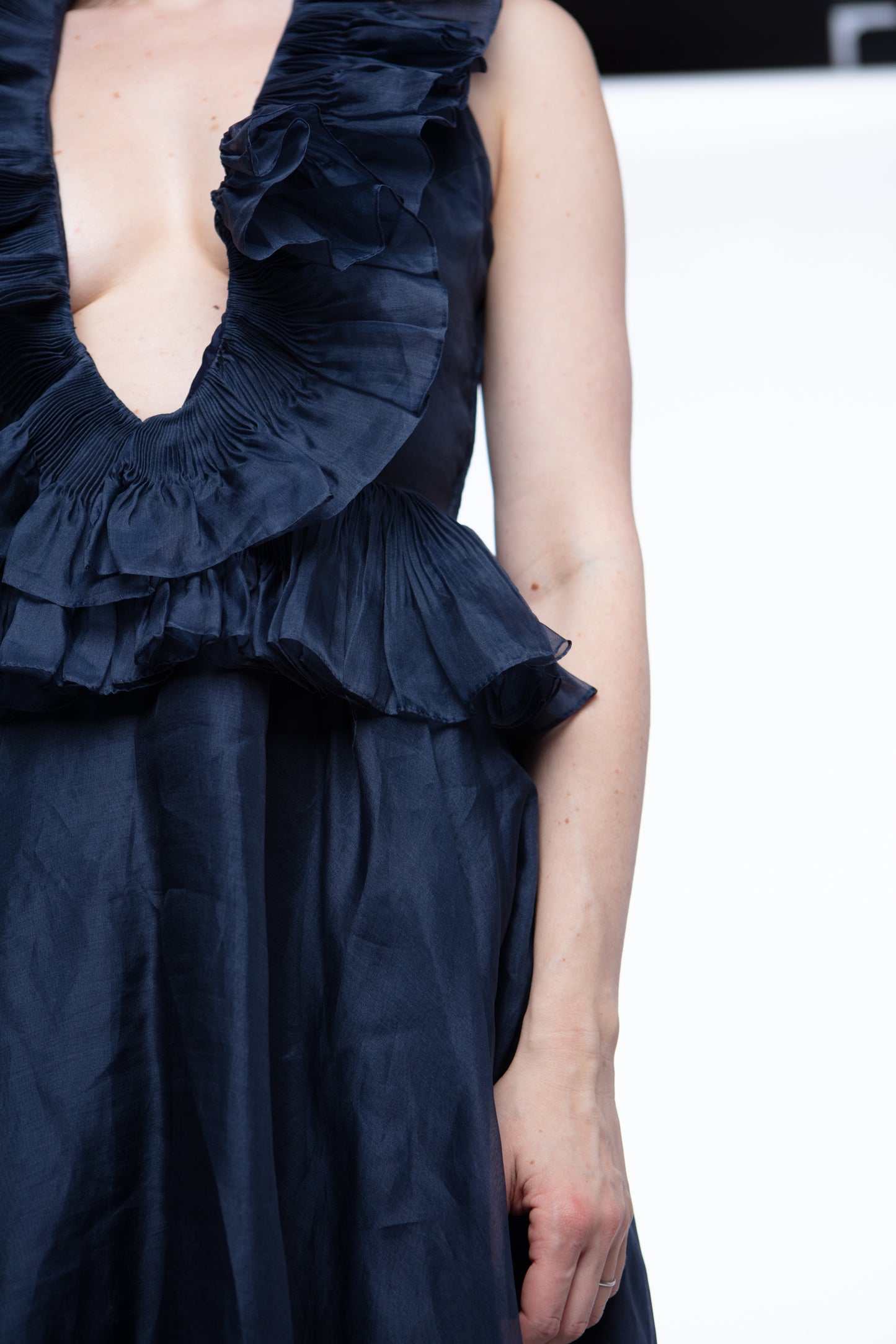 Oscar de la Renta organza halter dress