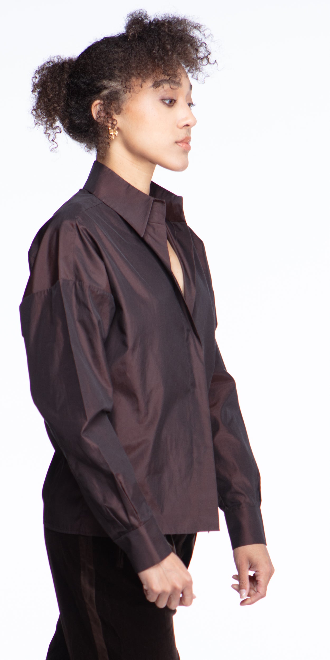 Yves Saint Laurent silk-cotton shirt