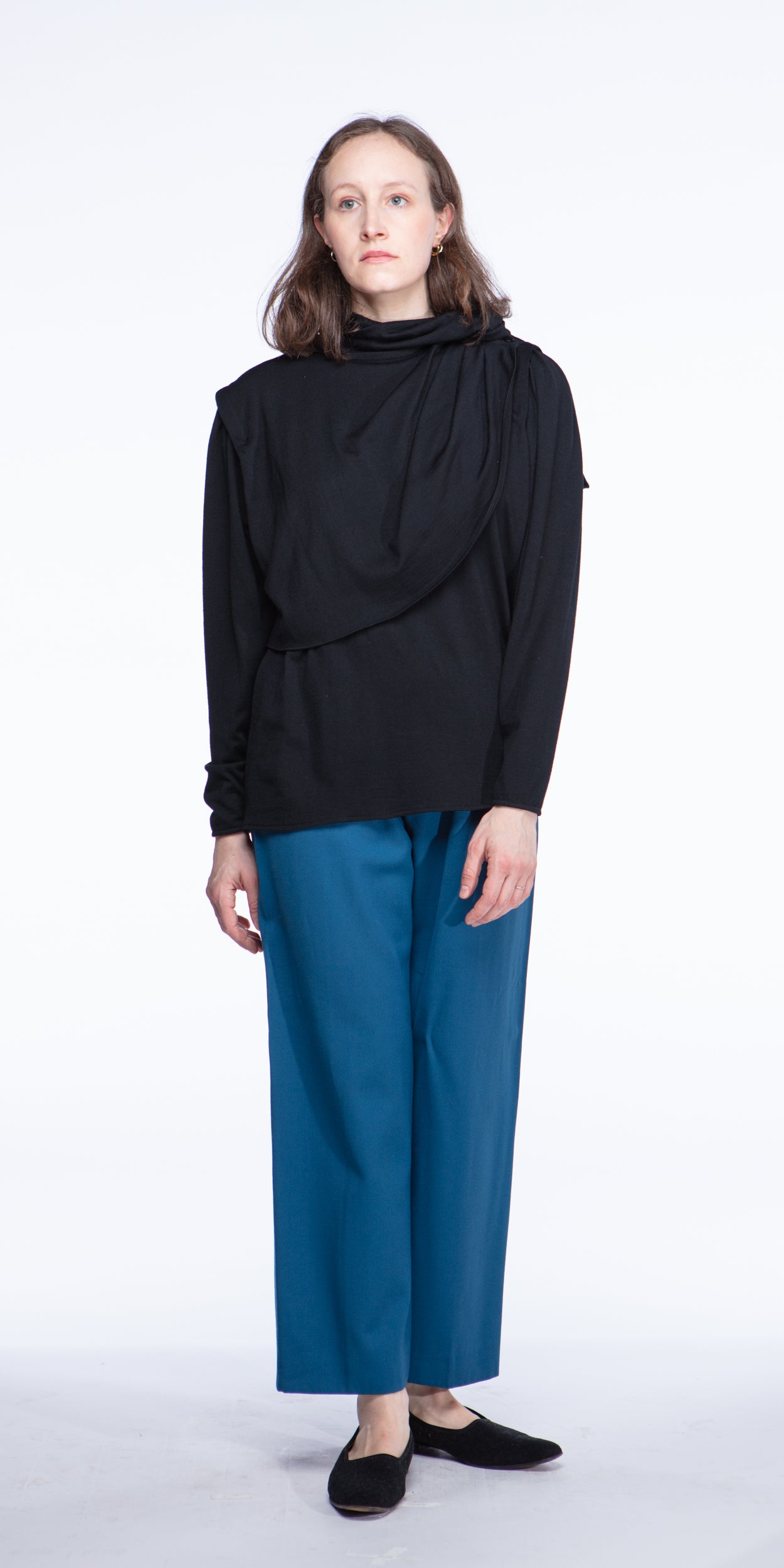 Emanuel Ungaro draped wool top